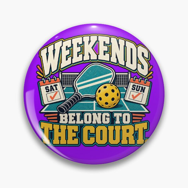 Item preview, Weekends Belong to the Pickleball Court designed and sold by Quirkloomstudio.