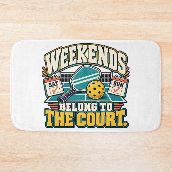Item preview, Weekends Belong to the Pickleball Court designed and sold by Quirkloomstudio.