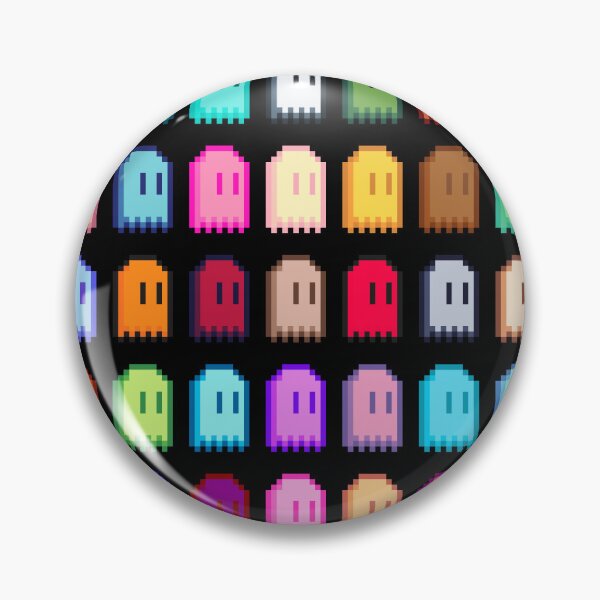 Item preview, Rainbow Ghosts Grid - Arcade Ghost  designed and sold by RetroRlx.