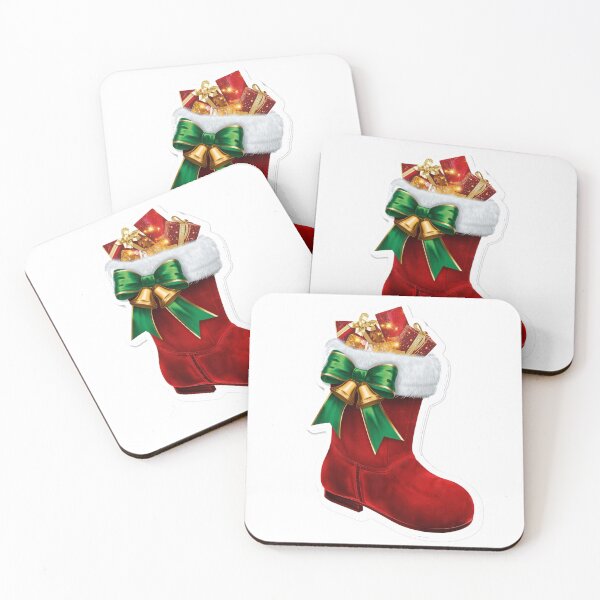 Item preview, Christmas Boot with Green Bow Design designed and sold by MargaretPolanco.
