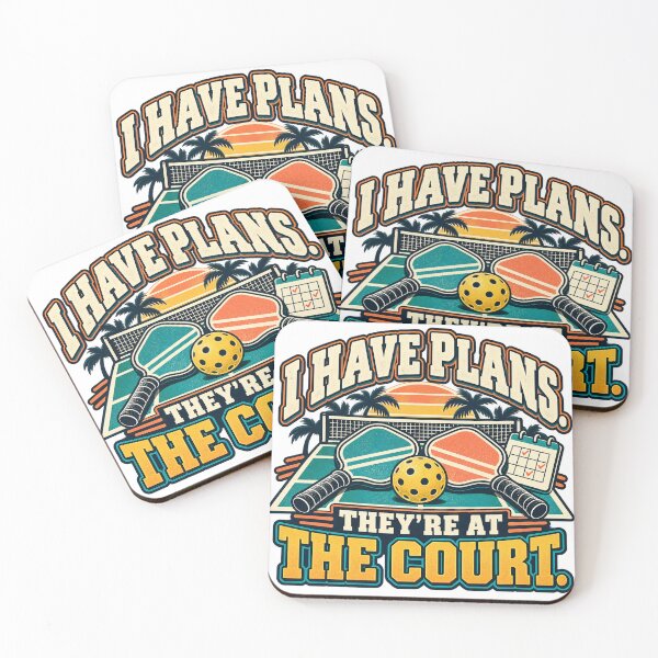 Item preview, I Have Plans Pickleball Court Humor designed and sold by Quirkloomstudio.