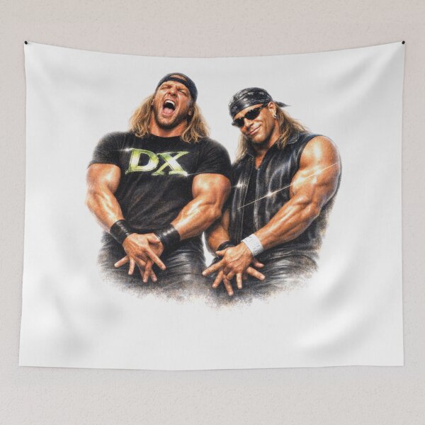 Artikelvorschau, Triple H & Shawn Michaels DX 90er-Jahre-Wrestling entworfen und verkauft von FreakNRetro.