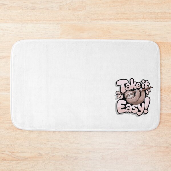 Item preview, Take It Easy Sloth Hanging on Branch Cute Relaxing Quote designed and sold by Kruti Collection.