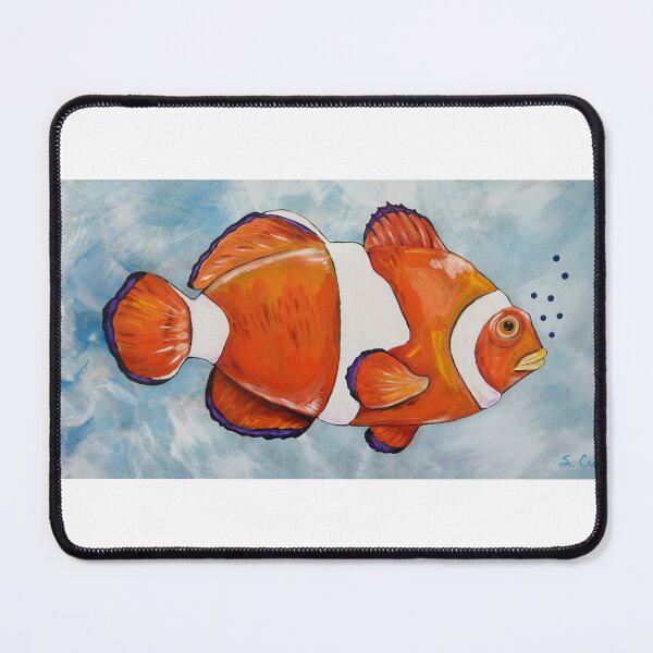 Item preview, The Clown Fish Tropical ClownFish Beachy Beach Coastal Art designed and sold by Sharon Cummings Art.