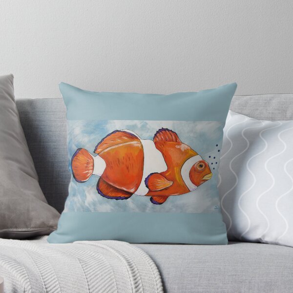 Item preview, The Clown Fish Tropical ClownFish Beachy Beach Coastal Art designed and sold by Sharon Cummings Art.
