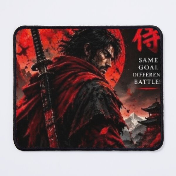 Item preview, Same Goal, Different Battles – Samurai Warrior designed and sold by Henrylifestyle2.