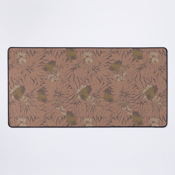 Item preview, Butterfly + Daisy Floral in Pantone Mocha Mousse designed and sold by YesterdayColl.
