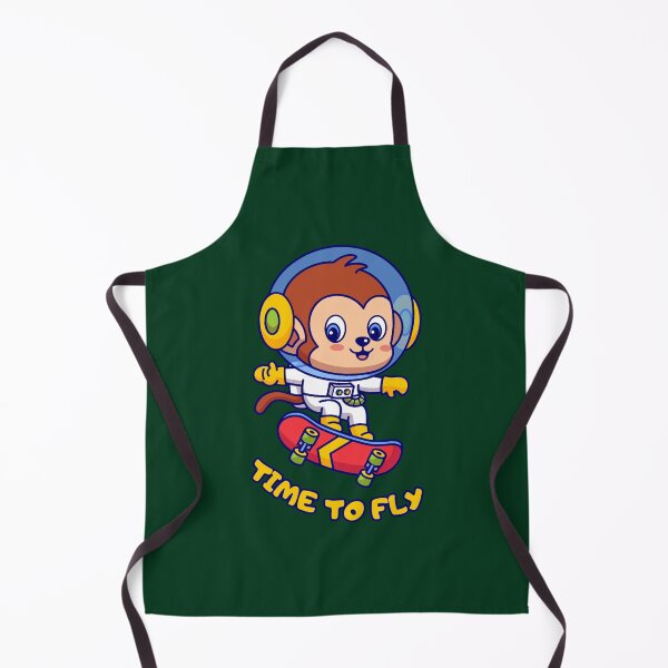Item preview, a monkey in an astronaut suit on a flying skateboard Active  designed and sold by PoppyIslandShop.
