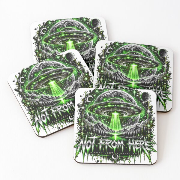 Item preview, Not From Here – Alien UFO Space & Sci-Fi Graphic Design designed and sold by RG3D Project .