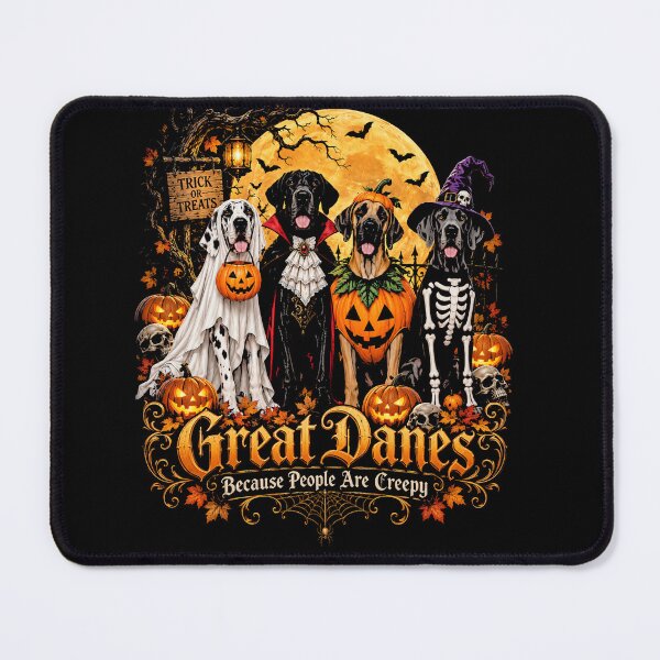 Item preview, Best Seller Great Danes’ Spooky Halloween Parade Funny Vintage Retro Style designed and sold by ArcaneArtistry.