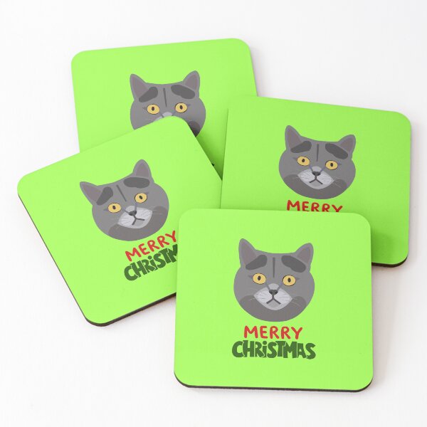 Item preview, Cute British Shorthair Merry Christmas Holiday Art designed and sold by stormk10.