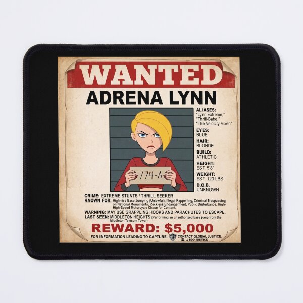 Artikelvorschau, Adrena Lynn Steckbrief – Kim Possible Bösewicht-Klassiker entworfen und verkauft von circliqueart.