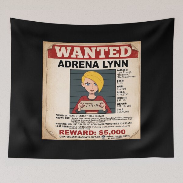 Item preview, Adrena Lynn Wanted Poster Kim Possible Villain Classic  designed and sold by circliqueart.