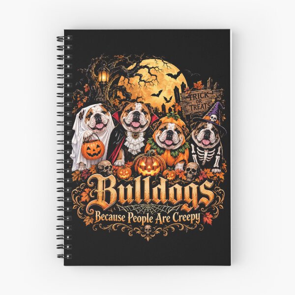 Item preview, Halloween Bulldog Trick or Treat Parade – Because People Are Creepy designed and sold by ArcaneArtistry.