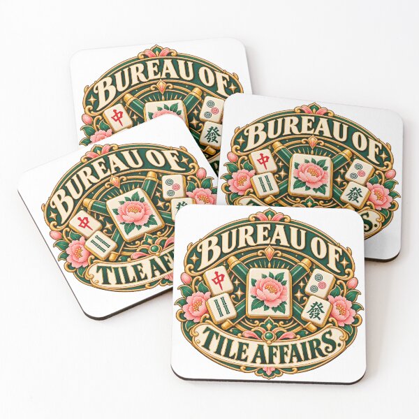 Item preview, Bureau of Tile Affairs Mahjong Humor designed and sold by Quirkloomstudio.