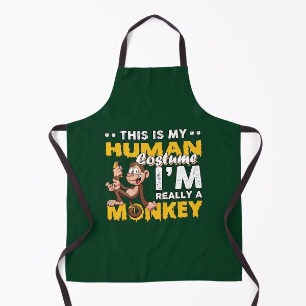 Item preview, Halloween Monkey Design, This is my Human Costume, I_m Really a Monkey  designed and sold by PoppyIslandShop.