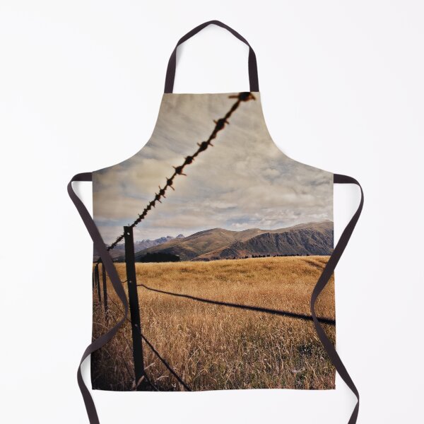 Item preview, Mackenzie Country Barbed Wire Landscape — Golden Tussock, New Zealand designed and sold by kornkobart.