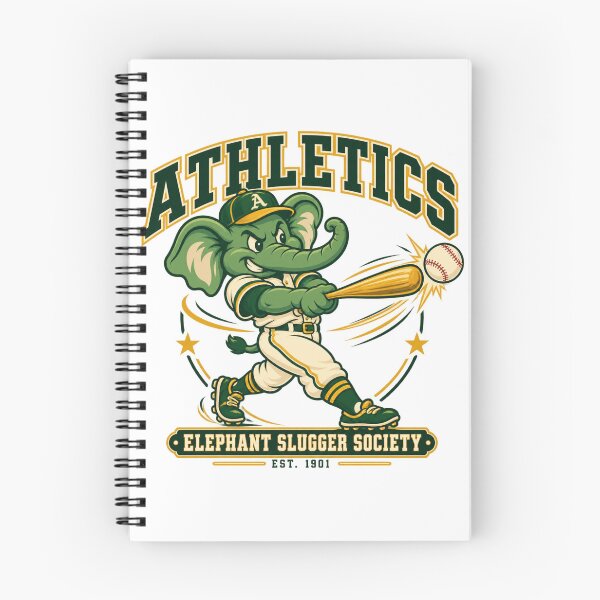 Item preview, Athletics Elephant Slugger Baseball Mascot designed and sold by Dresut.