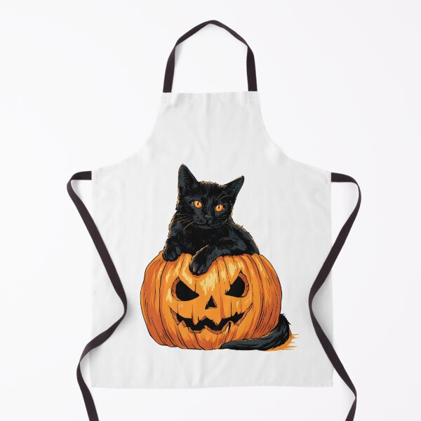 Item preview, Black Cat Hugging a Jack o Lantern designed and sold by Purrista Studio.