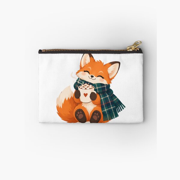 Item preview, Cute Autumn Fox Hot Chocolate Marshmallow Kawaii designed and sold by CorgiCoffeeHub.