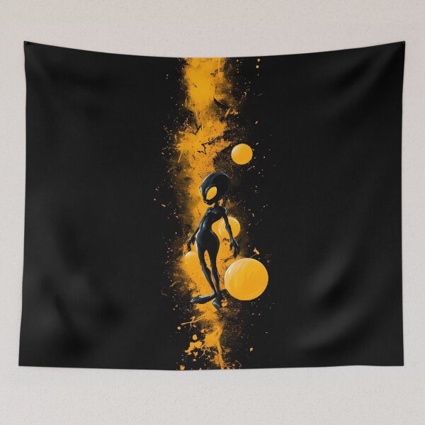 Item preview, Fiery Alien Shadow Entity Cosmic Art designed and sold by Lunat1kk.
