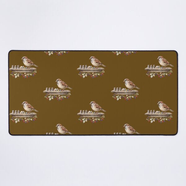 Item preview, Sparrow with Thimbles and Vintage Buttons designed and sold by Merli7.