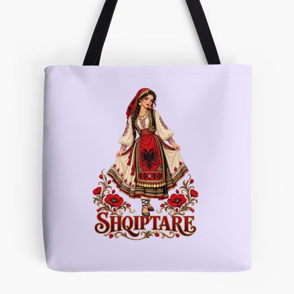 Item preview, Albanian woman in traditional dress Shqiptare Design designed and sold by VisualLine.al.