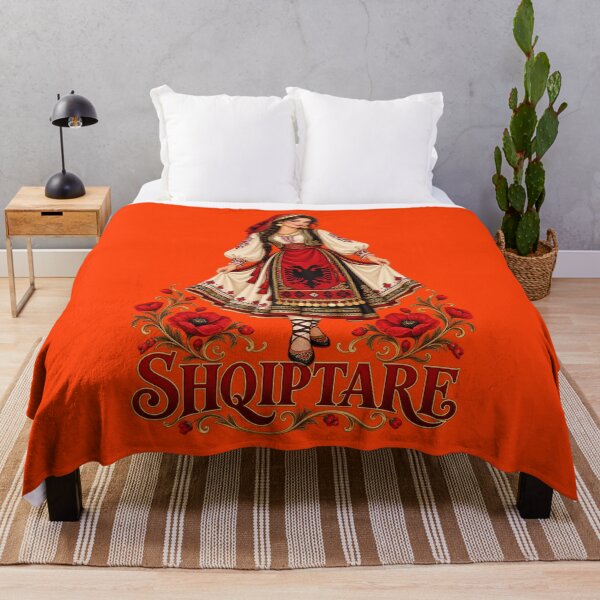 Item preview, Albanian woman in traditional dress Shqiptare Design designed and sold by VisualLine.al.