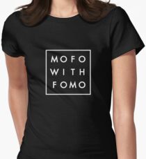Mofo with Fomo square Women's Fitted T-Shirt
