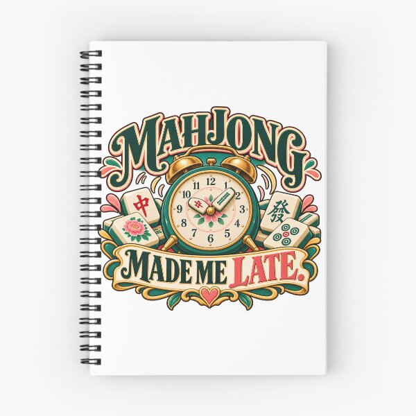 Item preview, Mahjong Made Me Late Funny Player Humor designed and sold by Quirkloomstudio.