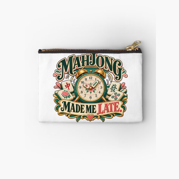 Item preview, Mahjong Made Me Late Funny Player Humor designed and sold by Quirkloomstudio.