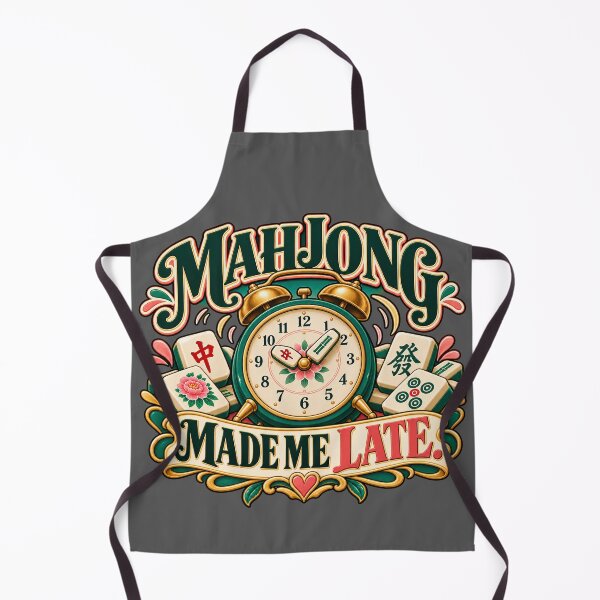 Item preview, Mahjong Made Me Late Funny Player Humor designed and sold by Quirkloomstudio.