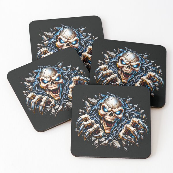 Item preview, Breaking Through – Fierce Skull Halloween Design designed and sold by AnointedInk.