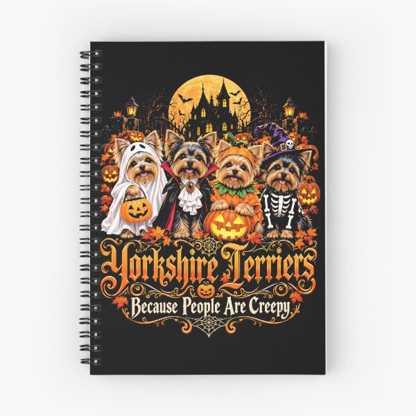 Item preview, Yorkshire Terrier Halloween Crew Because People Are Creepy designed and sold by ArcaneArtistry.
