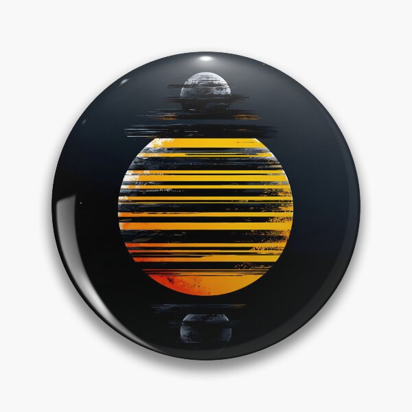 Item preview, Glitch Synthwave Sun Cosmic Sci-Fi Art designed and sold by Lunat1kk.
