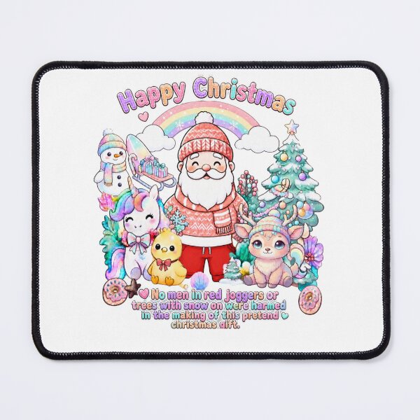 Item preview, Happy Christmas Funny Sarcastic Quote Kawaii Santa designed and sold by TheChalkyFox.