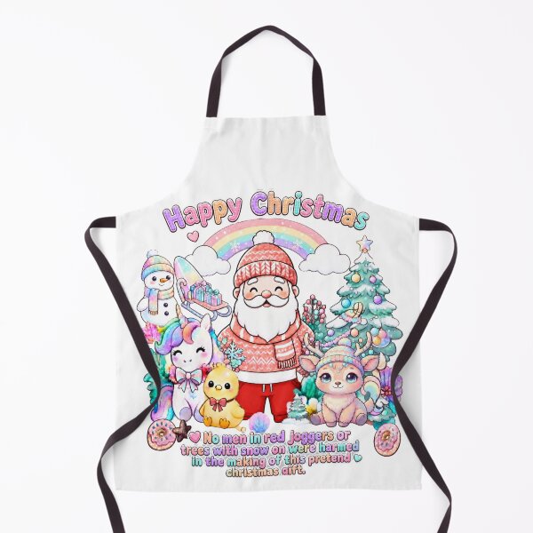 Item preview, Happy Christmas Funny Sarcastic Quote Kawaii Santa designed and sold by TheChalkyFox.