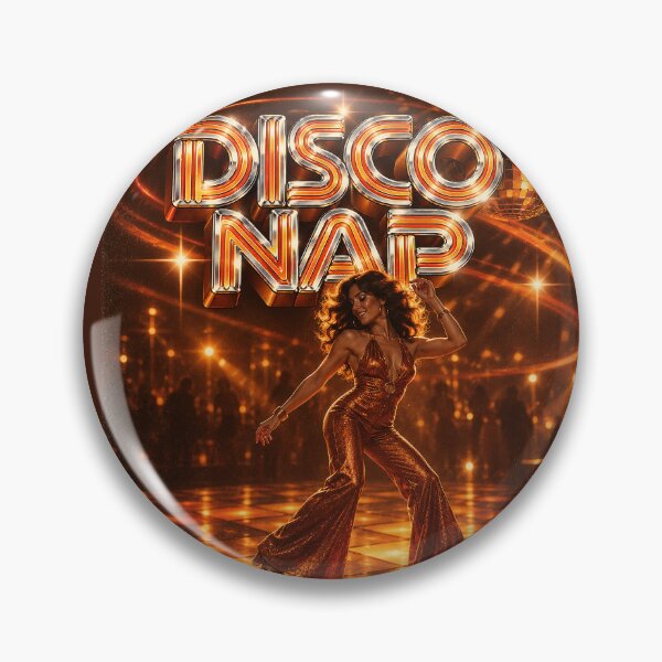 Item preview, DISCO NAP - Retro 70s Dancer & Chrome Lettering designed and sold by DiamondSkyShirt.