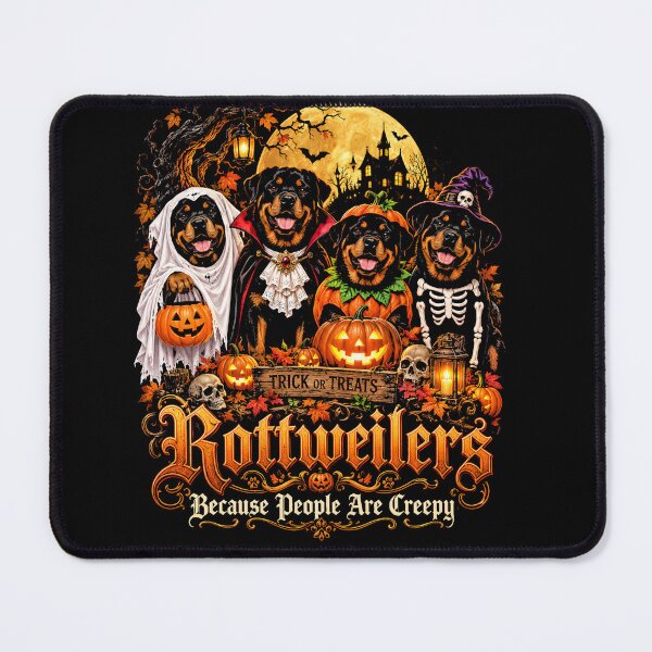 Item preview, Best Seller Rottweiler Halloween Moonlit Parade Funny Vintage Retro Style designed and sold by ArcaneArtistry.
