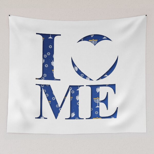 Item preview, I LOVE ME HANUKKAH MENORAH DREIDEL DESIGN designed and sold by I LOVE ME.