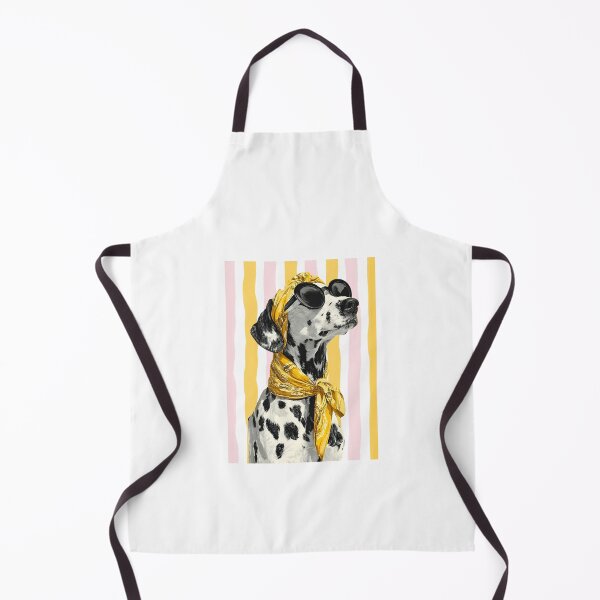 Item preview, Retro 70s Dalmatian Dog in Yellow Headscarf designed and sold by Krasnovaovaova.