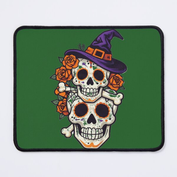 Item preview, Halloween Witch Skull Floral Design designed and sold by Canislupus80.