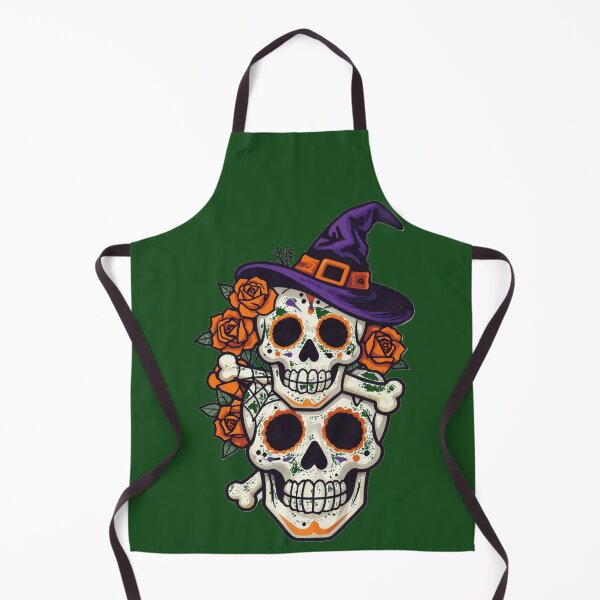 Item preview, Halloween Witch Skull Floral Design designed and sold by Canislupus80.
