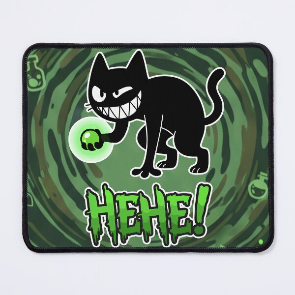 Item preview, HEHE! Mischievous Black Cat Cartoon designed and sold by Taridesign.