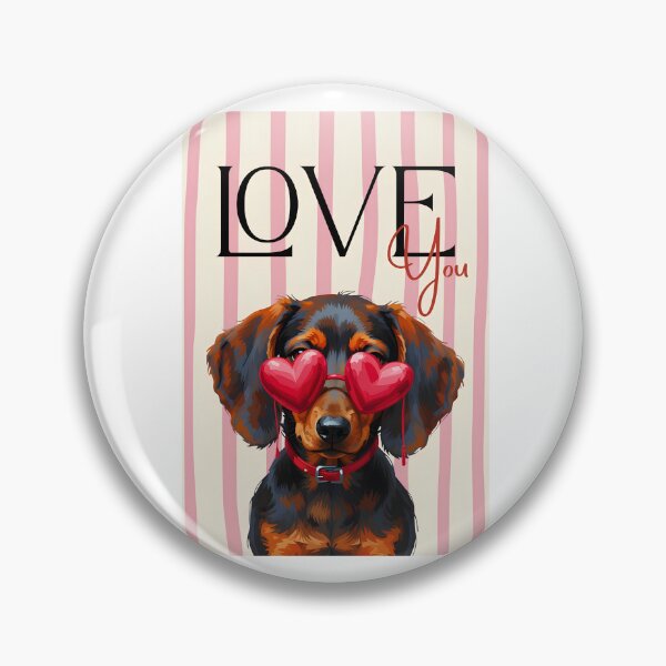 Item preview, Cute Dachshund Puppy Love You Heart Sunglasses designed and sold by Krasnovaovaova.