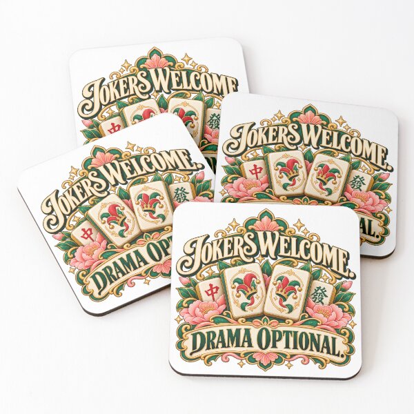Item preview, Jokers Welcome Drama Optional American Mahjong designed and sold by Quirkloomstudio.