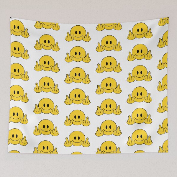 Item preview, Smiley Face Rave - Middle Finger  designed and sold by Bad Zombie .