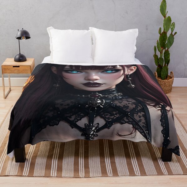Item preview, Hot Halloween Anime Babe Goth Mommy Waifu Woman designed and sold by Your New Fixation.