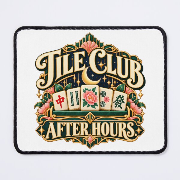 Item preview, Tile Club After Hours Mahjong Night designed and sold by Quirkloomstudio.