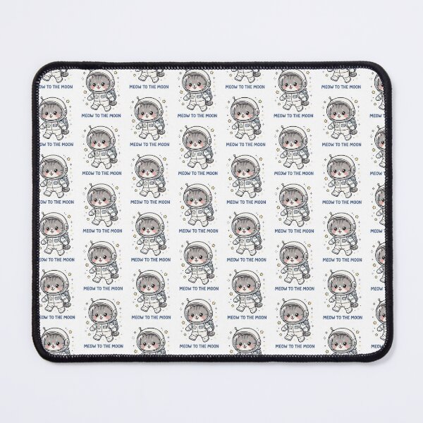Item preview, Meow to the Moon - Funny Cat Astronaut Space Pun designed and sold by Visual Dept..
